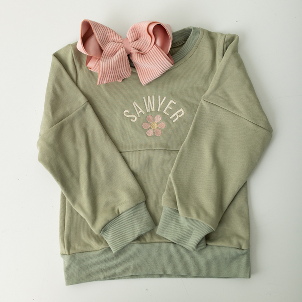 Sage Green Toddler Sweatshirt