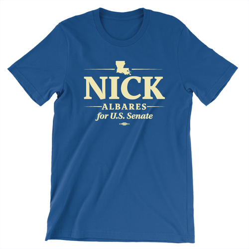 Nick Albares For US Senate (Unisex Tee)