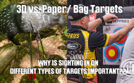 SIGHTING in bags targets vs. 3D targets
