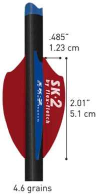 Premium Archery Vanes with Flex-Fletch Logo, SK2