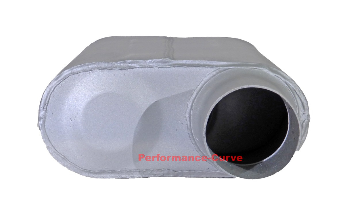 Xlerator VX Series Performance Muffler VX3043 – 3” Offset/Offset, 2 Chamber, Aluminized, Aggressive Tone