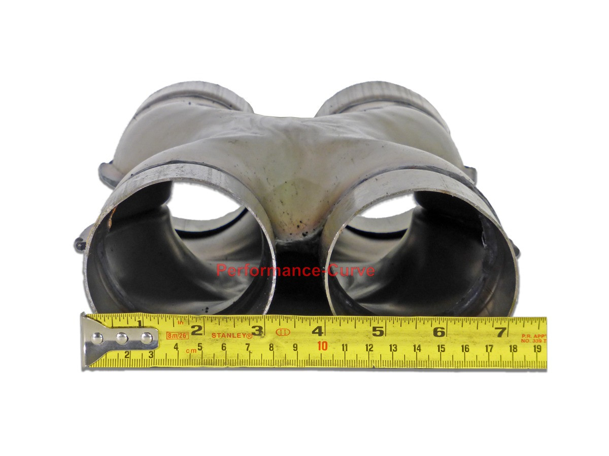 2 Stainless Exhaust Pipe Upower Exhaust X-pipe 2.5" Universal Crossover X Pipe Dual 2.5 In/Out 3 Inch Stainless Steel Exhaust Pipe