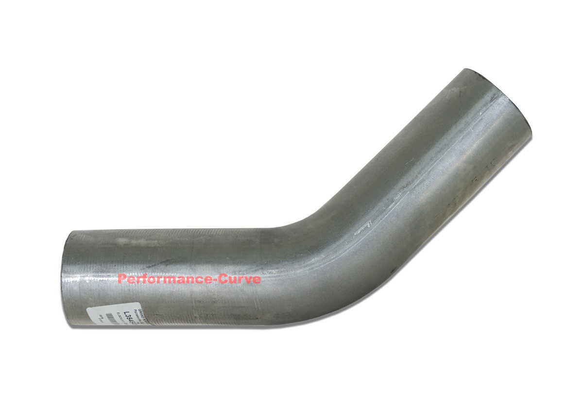 45 Degree Exhaust Bend Diesel Race 5" 45-Degree Mandrel Bend Exhaust Elbow - Aluminized Steel - For Diesel & Race Use 45 Degree Exhaust Pipe - Foto 1