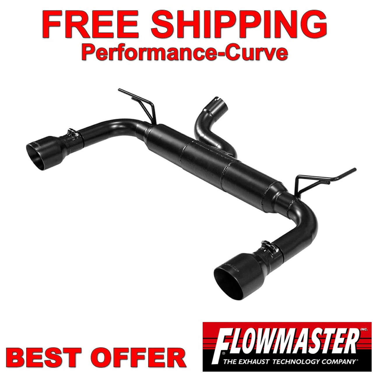 Flowmaster Force II Exhaust System fits 07-11 Jeep Wrangler JK  - 817755  - Performance-Curve