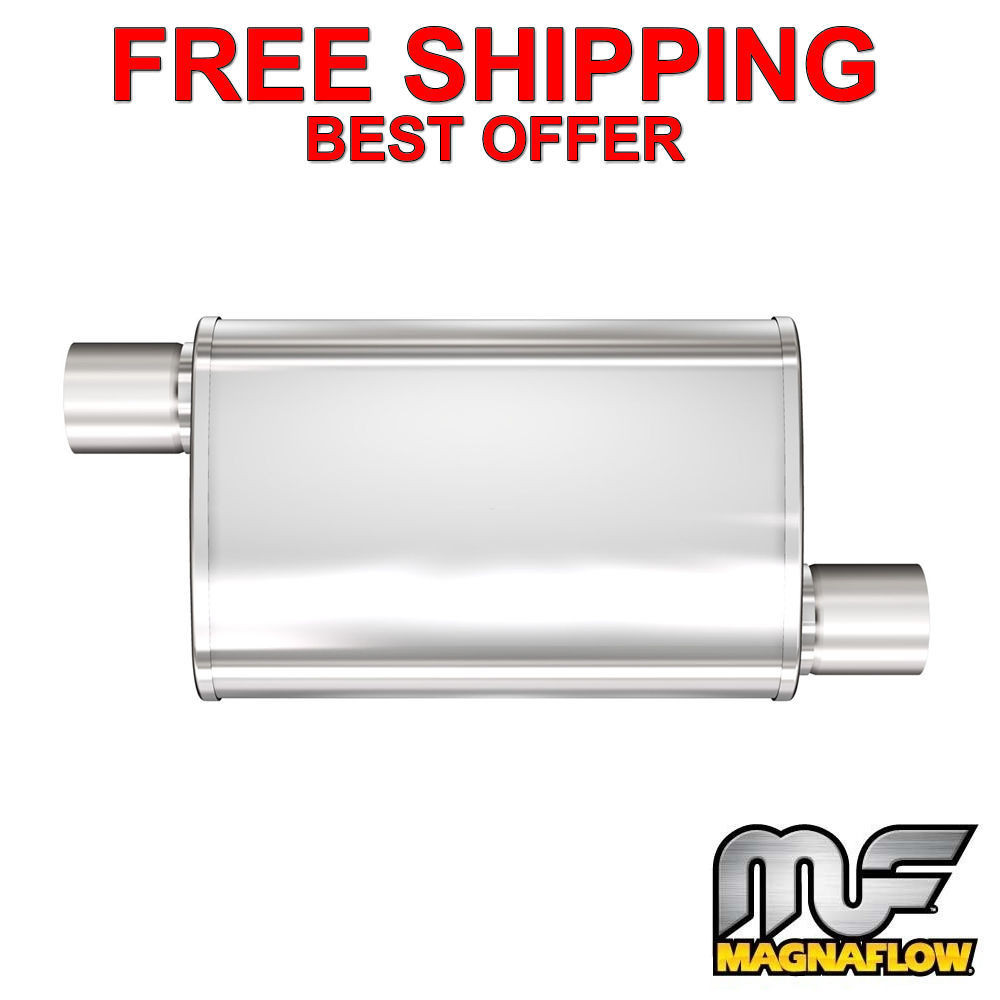 MagnaFlow XL - 3 Chamber Stainless Steel Turbo Muffler - 3
