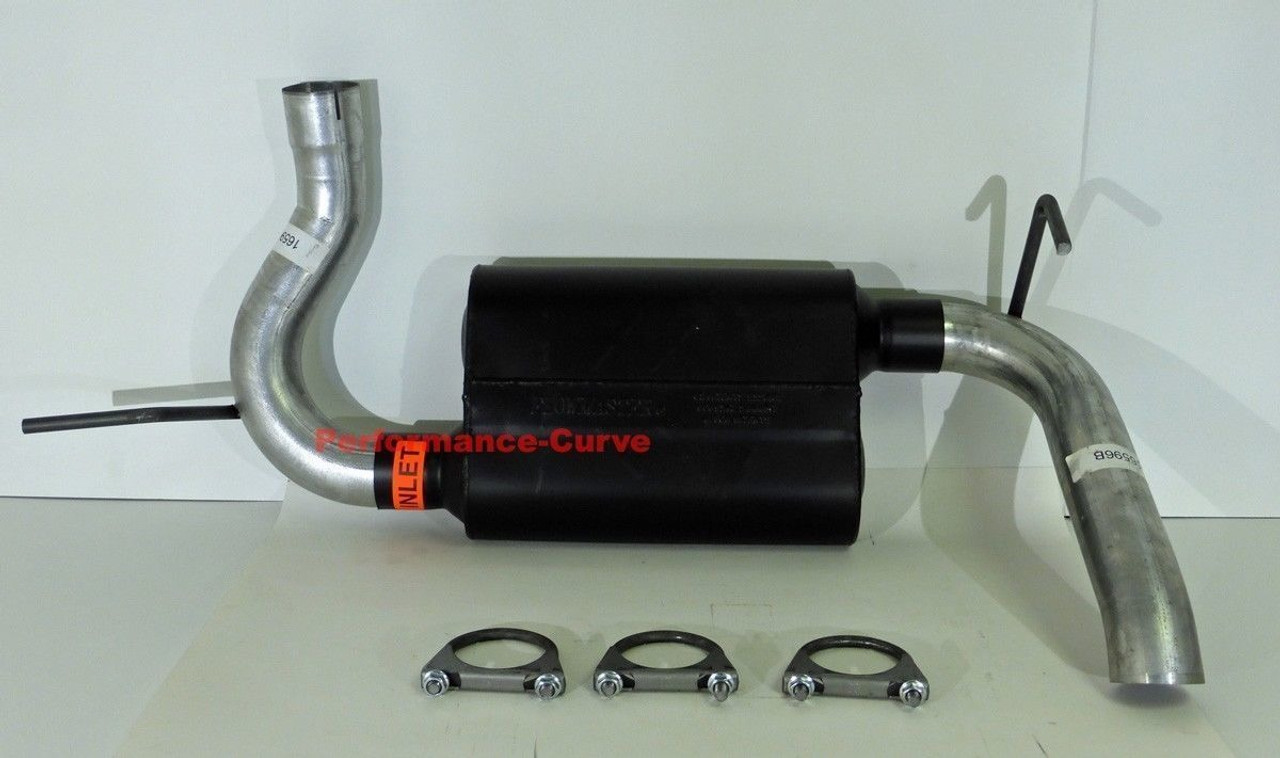 07 - 17 Jeep Wrangler JK Axle Back Exhaust System w/ Flowmaster Muffler -  Performance-Curve