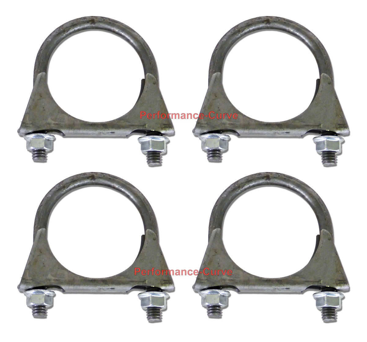 2.25" Exhaust UBolt Clamp 5/16" Rod Standard Duty Saddle Style 2