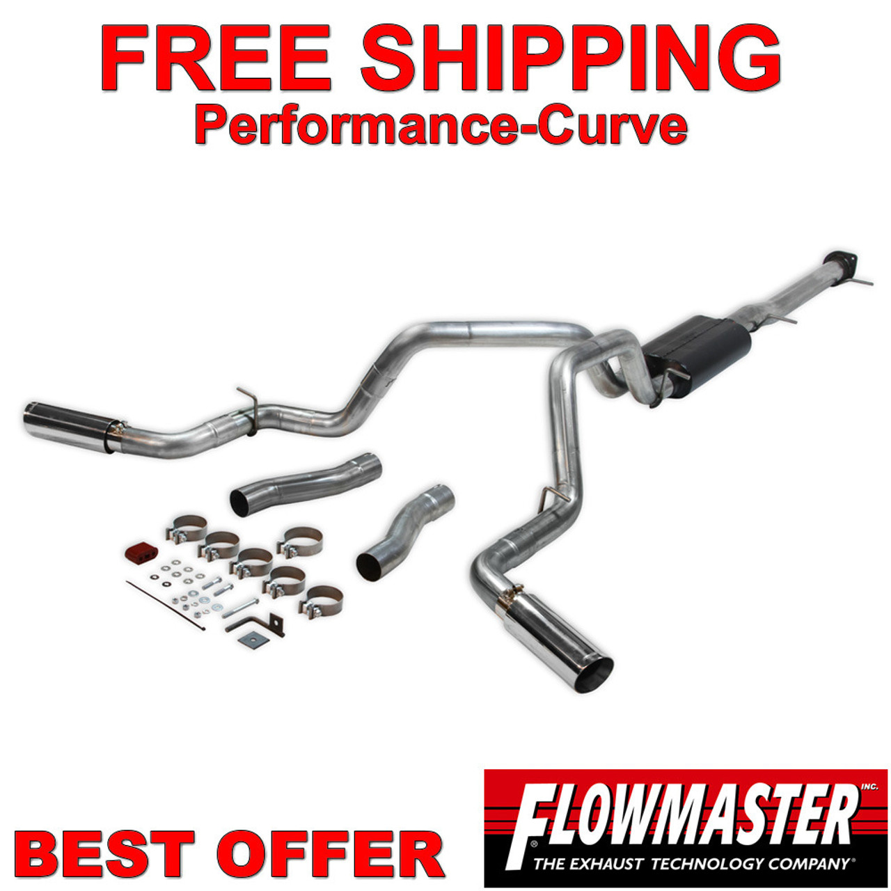 Flowmaster (817541) American Thunder Rear 409S Stainless Steel