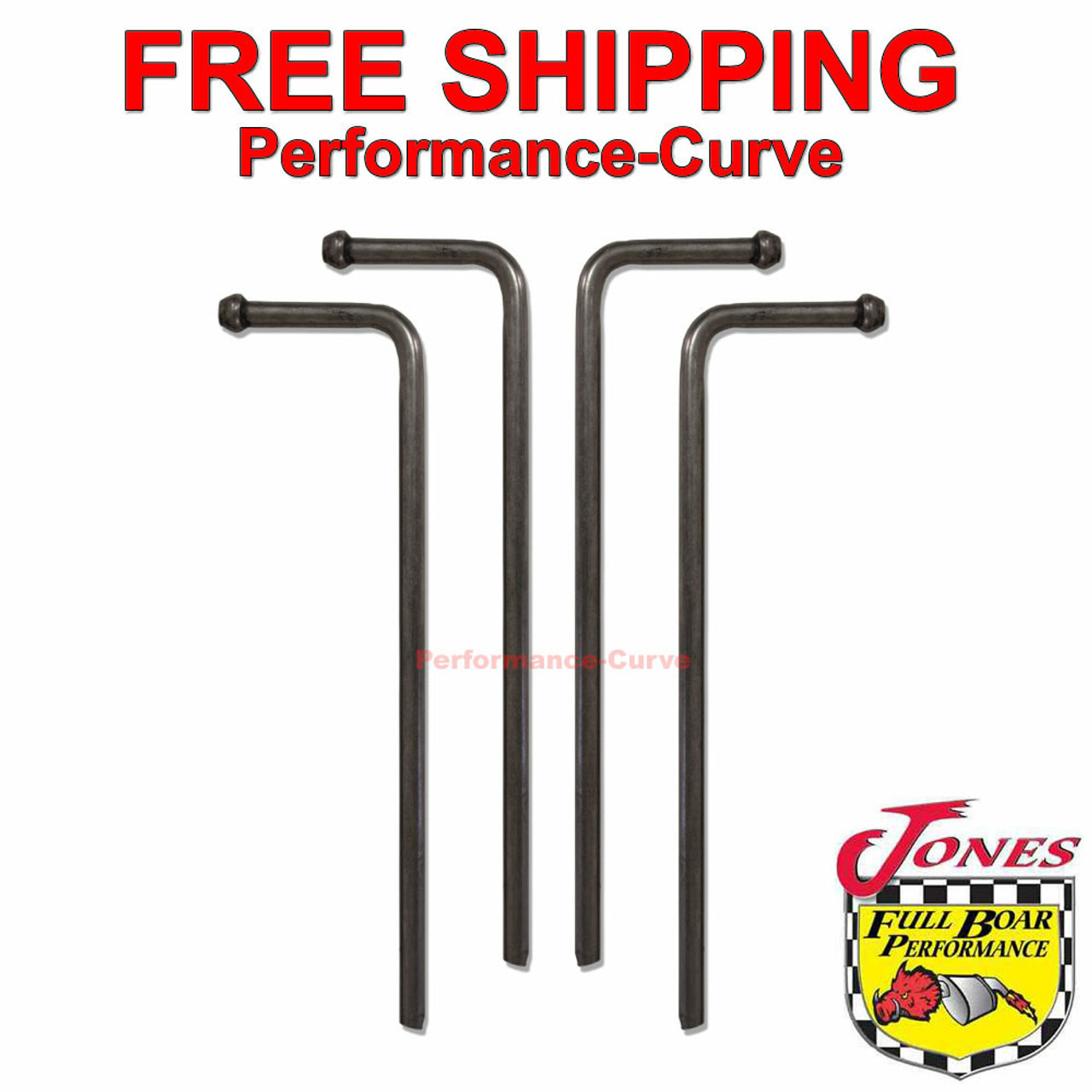 Arrow Head 3/8" x 10" Exhaust Rod Hanger 90 Degree 4 Pcs