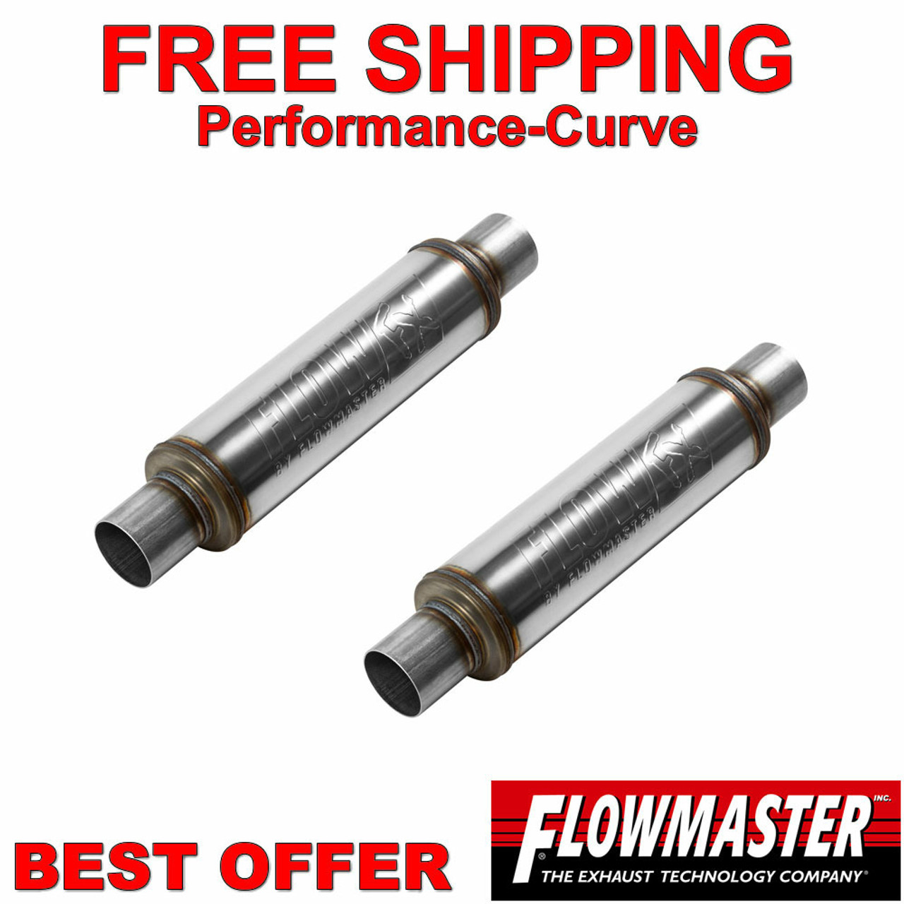 Flowmaster 40 2本セット Amazon.com: Flowmaster Original 40 Mandrel-Bent Dual Truck