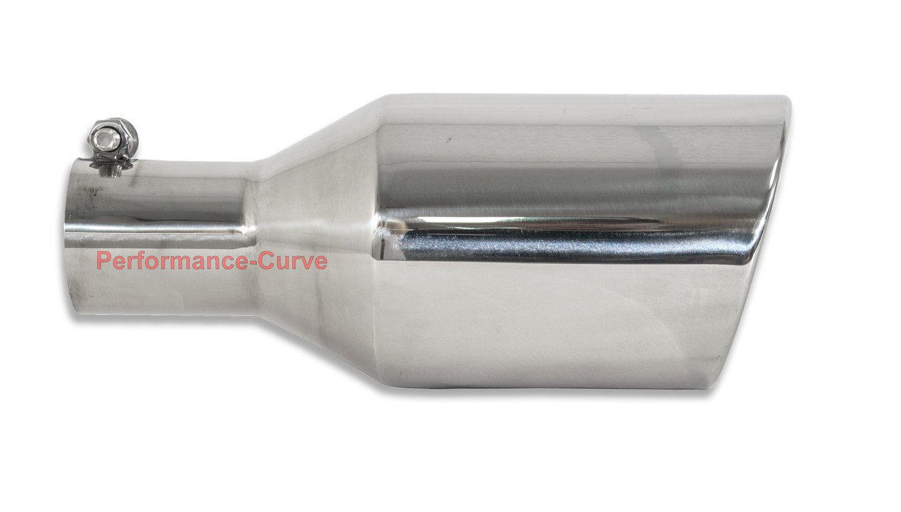Diesel Stainless Steel Bolt On Exhaust Tip 2.5" Inlet 5" Outlet 12