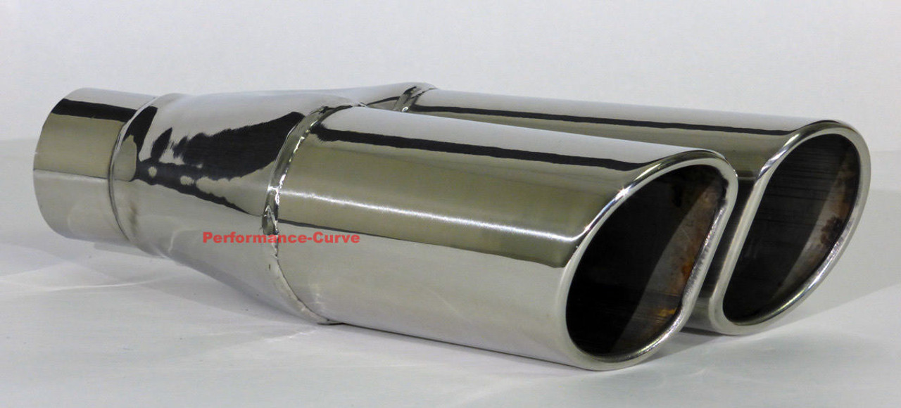 Stainless Steel Exhaust Tip - Slant - Dual 