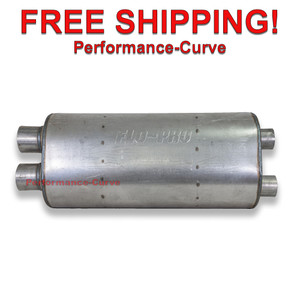 Heavy Duty Truck Muffler Dual 3" / Dual 2.5" - FLO-PRO 2504 - Aftermarket duals