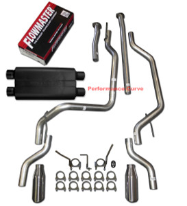 Fits 09-20 Toyota Tundra Performance Dual Exhaust Kit - Flowmaster 50 HD Muffler