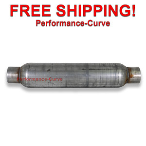 2.5" Turbo Tube Muffler / Resonator - Full Boar Jones Exhaust - 18" Body - ATT18S8