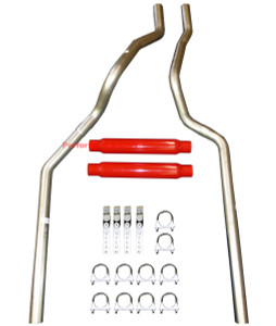 01-06 Chevrolet GMC Truck 6.0L / 8.1L Mandrel Dual Exhaust Dual Cherry Bomb