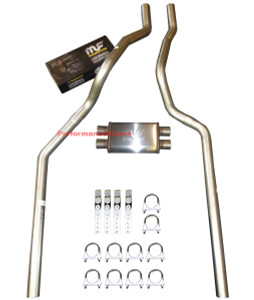 01-06 Chevrolet GMC Truck 6.0L / 8.1L Mandrel Dual Exhaust w/ 14" MagnaFlow