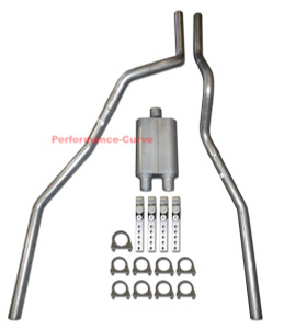 04 - 08 Ford F150 Truck Mandrel Bent Dual Exhaust w/ FullBoar Muffler