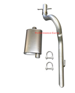 1991 - 1996 Jeep Wrangler Performance Exhaust w/ Full Boar Turbo Muffler