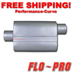 2 Chamber Performance Exhaust Street Muffler FLO-PRO Super V - 3" C/O V43042