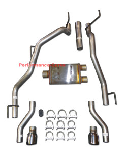 Performance Cat-Back Dual Exhaust - 09 - 22 Dodge RAM 5.7 - 14" MagnaFlow XL - Polished Tips