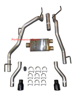 Performance Cat-Back Dual Exhaust - 09 - 22 Dodge RAM 5.7 - 14" MagnaFlow XL - Black Tips