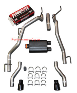 Performance Cat-Back Dual Exhaust Fits 09-22 Dodge RAM 5.7 - Flowmaster Super 44 - Black Tips
