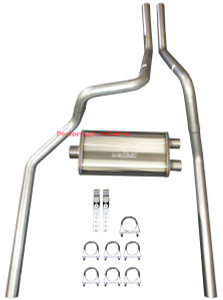 06-08 Dodge Ram Mandrel Bent Dual Exhaust w/ 22" MagnaFlow Muffler - Mellow Tone