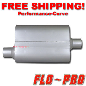 2 Chamber Performance Exhaust Street Muffler FLO-PRO Super V 2.25" O/C - V42441