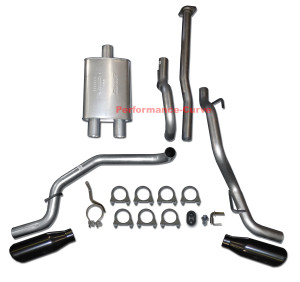05-12 Toyota Tacoma 4.0 Catback Dual Exhaust Side Exit w/ 14" Big Max Turbo - Black Tips