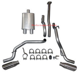 05-12 Toyota Tacoma 4.0 Catback Dual Exhaust Side Exit w/ 14" Big Max Turbo - Polished Tips