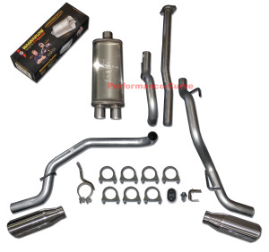 05-12 Toyota Tacoma 4.0 Catback Dual Exhaust Side Exit - MagnaFlow 18" Muffler - Polished Tips