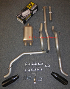 13 - 15 Toyota Tacoma Cat-back Dual Exhaust Side Exit - w/ MagnaFlow 14" Body - Black Tips