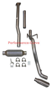 13 - 15 Toyota Tacoma Cat-back Single Exhaust Side Exit - w/ Round 2 Chamber - Polished Tip