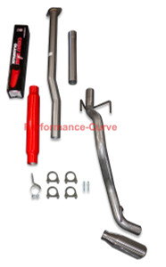 13 - 15 Toyota Tacoma Cat-back Single Exhaust Side Exit - w/ Cherry Bomb Muffler - Polished Tip
