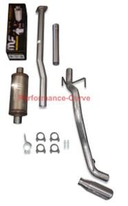 13 - 15 Toyota Tacoma Cat-back Single Exhaust Side Exit - w/ MagnaFlow 6" Round - Polished Tip