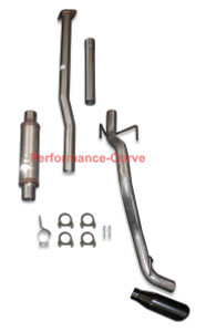 13 - 15 Toyota Tacoma Cat-back Single Exhaust Side Exit - w/ MagnaFlow 4" Round - Black Tip