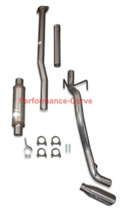 13 - 15 Toyota Tacoma Cat-back Single Exhaust Side Exit - w/ MagnaFlow 4" Round - Polished Tip