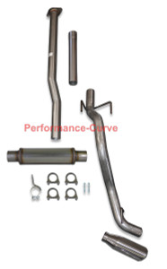 13 - 15 Toyota Tacoma Cat-back Single Exhaust Side Exit - w/ MaxFlow 4" Round - Polished Tip