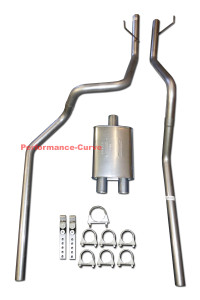 02-05 Dodge Ram Performance Dual Mandrel Bent Exhaust w/ Big Max Turbo Muffler