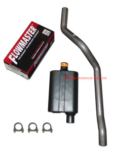 84 - 01 Jeep Cherokee 4.0 Mandrel Exhaust w/ Flowmaster Super 40 Muffler