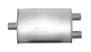 Big Max Exhaust Performance Turbo Muffler 2.25" C / 2.25" D  - 16" Body - 690515