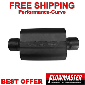 Flowmaster Delta Force Race Muffler 409 Stainless 4" C/C - 854040-10