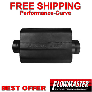 Flowmaster Exhaust Delta Force Race Muffler 409 Stainless 3.5" C/C - 8435409