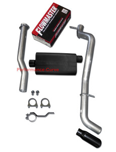 04 - 12 Chevrolet Colorado GMC Canyon Mandrel Exhaust Kit - Flowmaster 50 Series - Black Tip