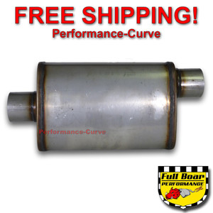 3" O/C Performance Exhaust Muffler High Flow MAX FLOW Stainless Steel 4x9 MF1229