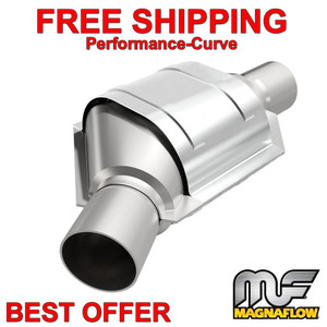 MagnaFlow 2.25" Angled Offset / Center Catalytic Converter OBDII 99175HM