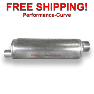 Full Boar Heavy Duty Welded Truck Muffler 3" in / 4" out - Reversible - Offset