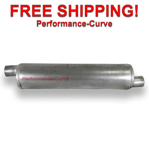 Full Boar Exhaust Heavy Duty Welded Truck Muffler 2.5" in / 2.5" out - Offset