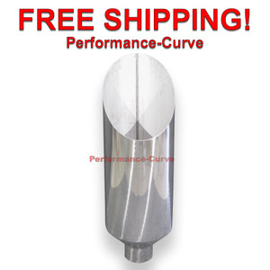 Diesel Stainless Steel Exhaust Mitre Cut Stack 5" - 12"  - 36" Long